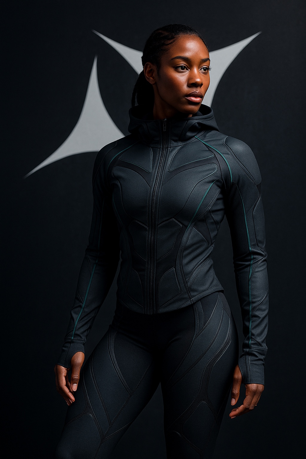 Close-up of the lines and panels in the EXO Motion design study